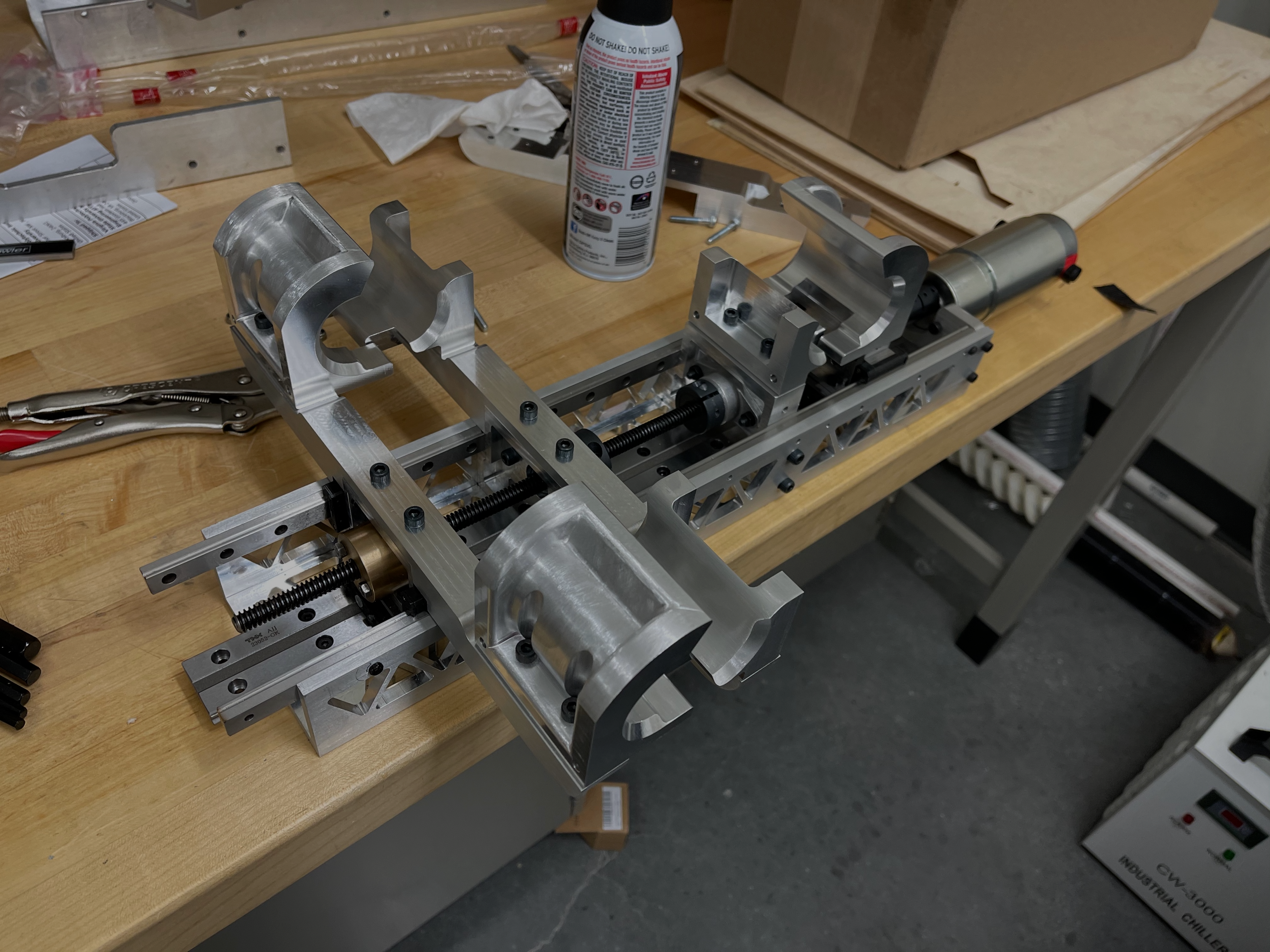 Physical prototype of the aluminum Assembler truss gripper