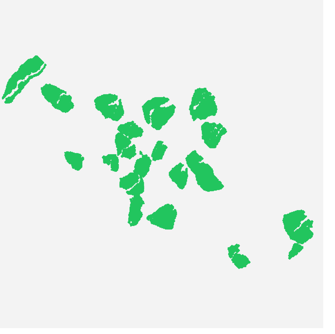 ShadowCorr correctness map showing all fragments in Scene 516 correctly grouped in green